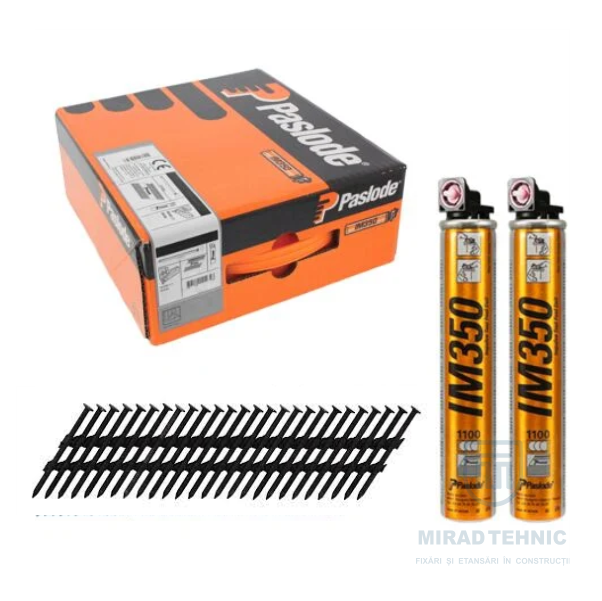 1 Paslode IM350+Lithiu - Aparat si seturi de cuie 34° cu gaz - imagine 8