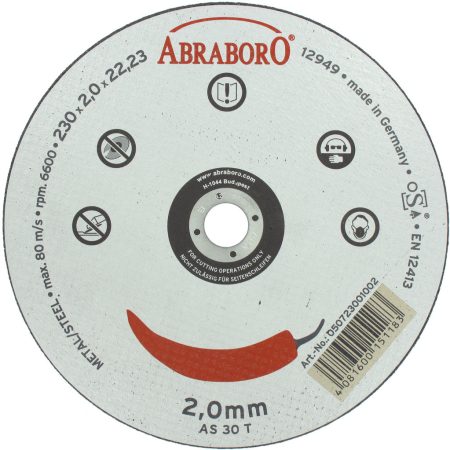Disc debitat metal IndQual - Disc debitat metal INDQUAL 25 bc/pachet D 125 x 2 x 22 - A 30 T-BF41 - Verifica stoc - 25 buc