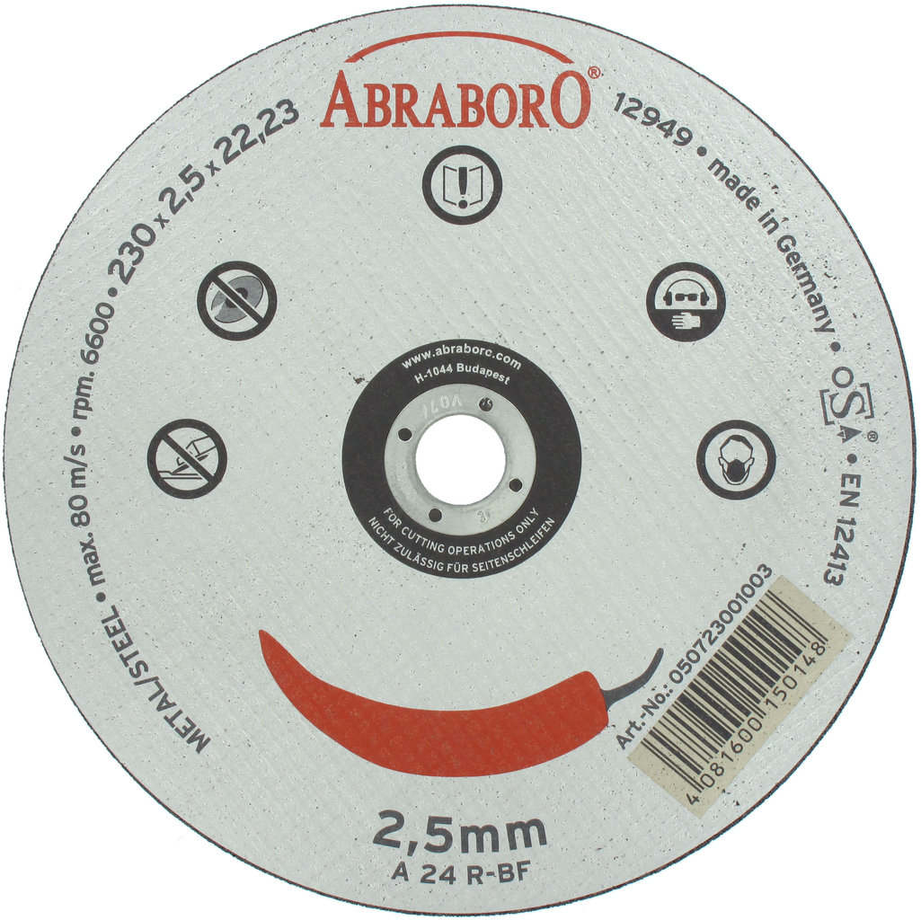 Disc debitat pt metal ABRABORO STANDARD