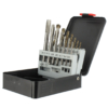 Truse pentru filetare tarozi si filiere - Trusa taroziM3/M4/M5/M6/M8/M10/M12+burghie2,5/3,3/4,2/5,0/6,8/8,5/10,2 HSS-Co DIN 371/376 - Stoc curent - 1 set