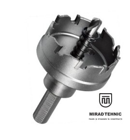 Carota coada hex cu  TCT pentru otel si inox h=25mm