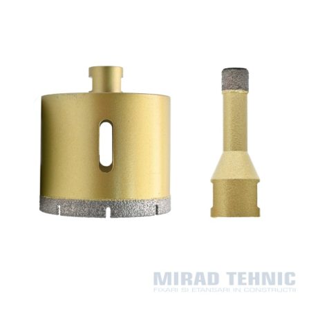 Carota diamantata pentru placi ceramice M14 ( polizor unghiular ) - Carota ceramica PREMIUM Quality Gold cu M14 ϕ 6mm x 35mm - ϕ 6mm - 1 buc