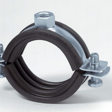Colier conducta cu doua suruburi, tip M8/M10/EPDM/ Gama  ¹⁄₄” - 8” (12–219 mm) - Colier conducta cu doua suruburi, manson EPDM/ M8 17–19 mm 3/8