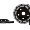 Discuri cupa diamantate Abradiam pentru polizor unghiular - Disc diamantat cupa pentru slefuit STANDARD No 2 d125 x 22,2 x 2randuri - 115 x 22,2 mm - Stoc curent - 1 buc
