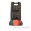 Zencuitor la 90° HSS pentru burghie coada cilindrica - Set burghie de lemn + zencuitoare D 3, 4, 5, 6 mm in cutie de plastic + cheie imbus - 1 buc.