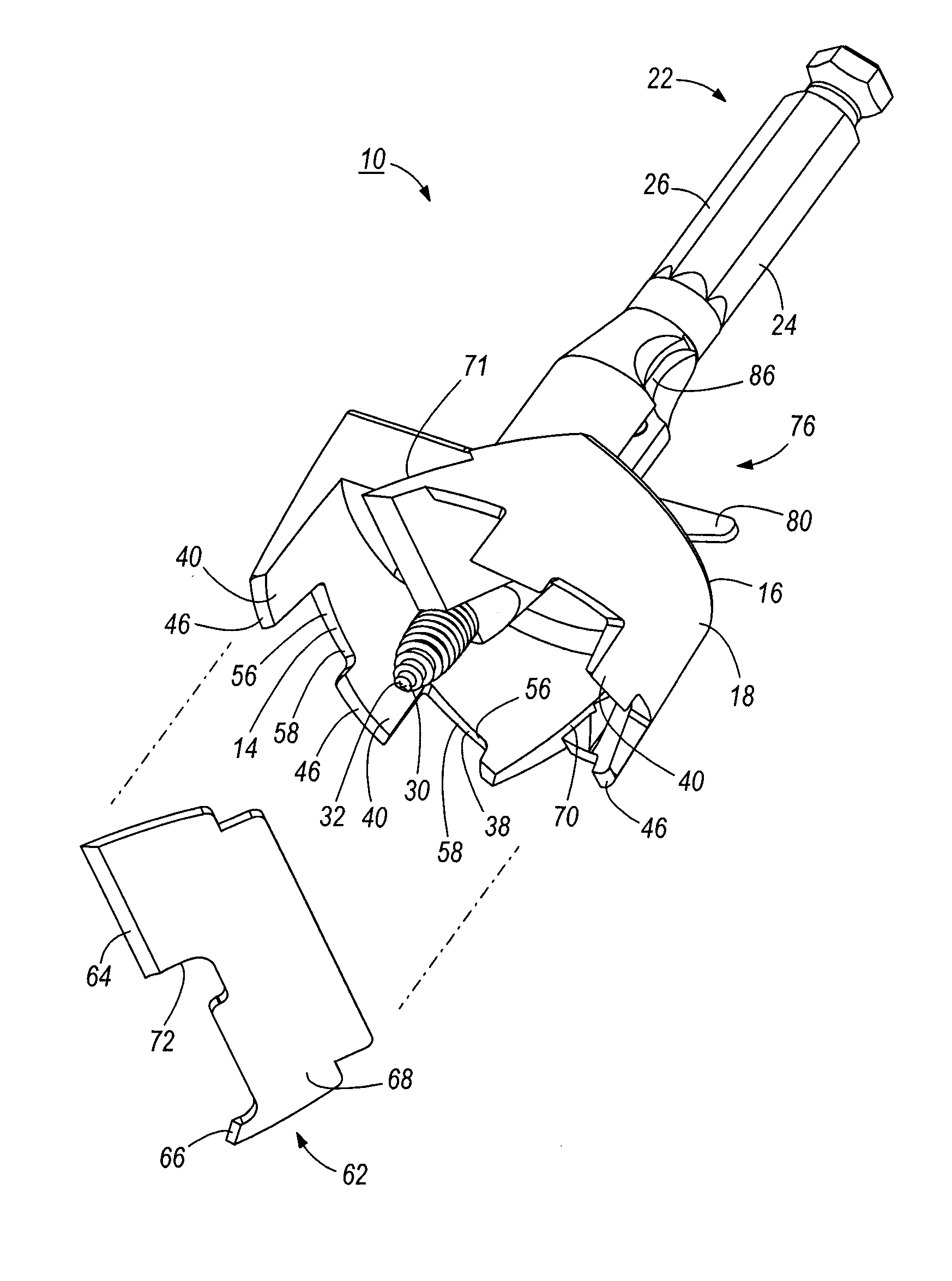 Zencuitoare pentru burghie tip Lewis 180 grade - imagine 2