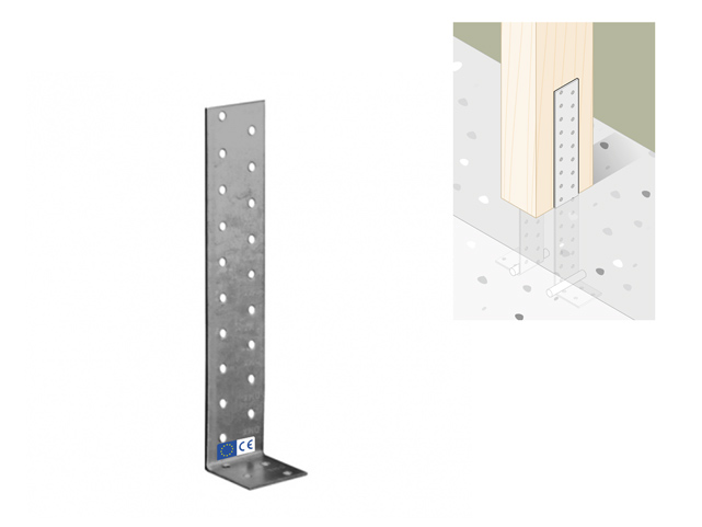 Coltar metalic de ancorare lemn -beton, HDG - imagine 5