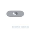 Talere metalice pentru fixarea membranelor - Taler oval cu adancitura HTV 82/40 - Ø7.5 mm - 100 buc