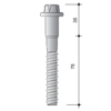 Conectori cu bolt si placa dintata Tecnaria CTCEM pentru plansee din caramida sau beton slab - Conector pentru plansee din caramida sau beton slabVCEM 14/095 14 X 95 mm