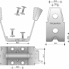 Conectori de forfecare Tecnaria Diapason - Plansee Compuse Otel-Beton - Conector de forfecare Diapason 125 mm