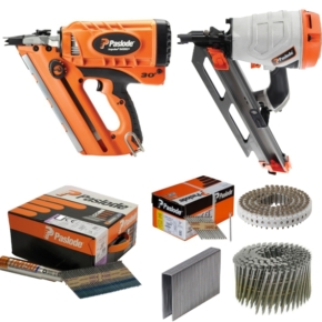 FIXĂRI LEMN PE LEMN - PISTOALE CUIE SI CAPSE IN BANDA | Paslode, Haubold, Tjep, Senco