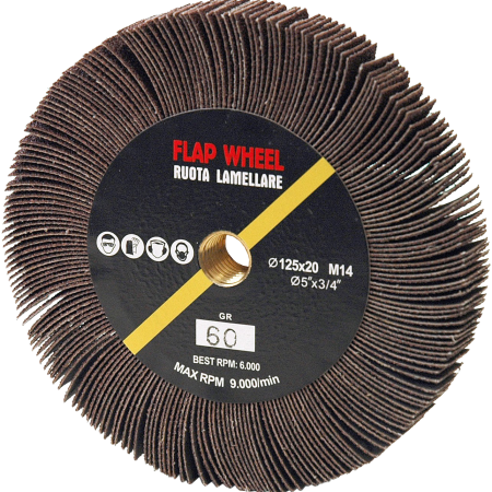 Perie lamelara pentru polizor - Perie lamelara RLB 125xM14 grit 60