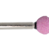 Capete abrazive din oxid de aluminiu ( corindon) pe suport ceramic cu coada - Cap abraziv sferic tip S 5 15 coada 6mm