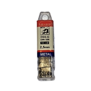 2 Burghiu metal rectificat HSS-GS DIN 338 -cutie 10 buc
