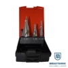 8 Burghiu in trepte HSS-G, HSS-Co, HSS-Ti - Set 3 Burghie in trepte HSS-G 4-12mm / 4-20mm/4-30mm - Verifica stoc - 1 buc