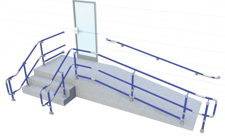 FastClamp DDA - Fitinguri din fonta zincate la cald - Gama balustrade pentru persoane cu dizabilitati - imagine 3