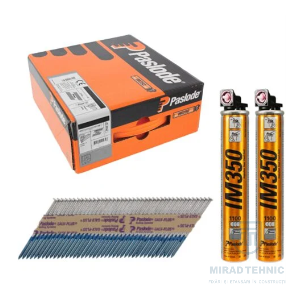 1 Paslode IM350+Lithiu - Aparat si seturi de cuie 34° cu gaz - imagine 9