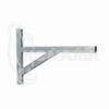 Consola suport pentru sina perforata - Consola suport agregate KLS 38/40–600 galvanized - 600 mm