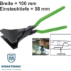 Cleste indoit tabla drept, latime 100 mm, adancime lucru 58 mm