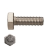 Suruburi metrice, Piulite, Saibe - Otel inoxidabil A2 - Surub cap hex complet filetat INOX A2, DIN933, A2, M10x25 mm - 25 bc