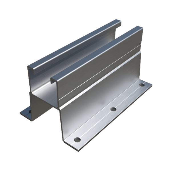 Profil din aluminiu cu aripi  INDEXTRUT  PSA-AV 150 fixarea discontinuă între cutele tablelor
