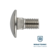 Suruburi metrice, Piulite, Saibe - Otel inoxidabil A2 - Surub torbant DIN 603 Inox A2 M8 x 16 mm - 25 bc