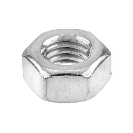 Piulite hexagonale INOX – 0,8d, DIN934, Otel INOX A2 - Hexagon nuts - 0,8d, DIN934, inox A2, M6 cutie 500bc - M6 - 100 buc - Stoc curent