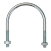 Clema U tip ETR pentru aplicatii usoare - Clema usoara U-bolt ZnZ 8″ M14 pozink 219 mm - 25 buc - Comanda 4-5 zile