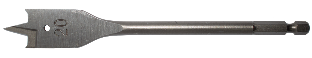 Burghiu lemn plat cu prindere bit (hex E6,3) - imagine 4