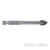 Burghie pentru sticla si placi ceramice cu pastila TCT - Burghiu sticla tigla ceramica TCT 4-cutter + 6,3 shank ϕ 5 x 75 - Verifica stoc - 1 buc