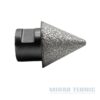 Carota diamantata pentru placi ceramice M14 ( polizor unghiular ) - Freza Diamond conica pentru ceramica cu varf sferic K50 cu M14 ϕ 5-35 MM - ϕ 5-35 MM - 1 buc