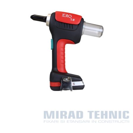 Aparate nituit cu acumulatori IERO - Aparat nituit IERO 5.0 pentru nit pop 2,4 TO 4,8 12000N, 2.15Kg (1 ACC 2Ah 18V + incarcator) - 2,4~4.8 mm