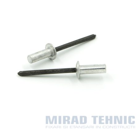 Nit-pop etanș Al/Ot, A2/A2, Cu/Ot - Nit-pop etanș Al/Oț ø 4,0x9,5 GRIP: 3,5-5,5 mm - 1000