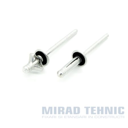 Nit pop Structural Etans TREBULB PLUS - TREBULB PLUS RIVET DOME HEAD ALUMINIUM/ALUMINIUM WITH WASHER 6,3x26,5 GRIP 6,4-12,7 mm - 100 bc