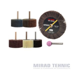 Perii abrazive pe suport cu coada